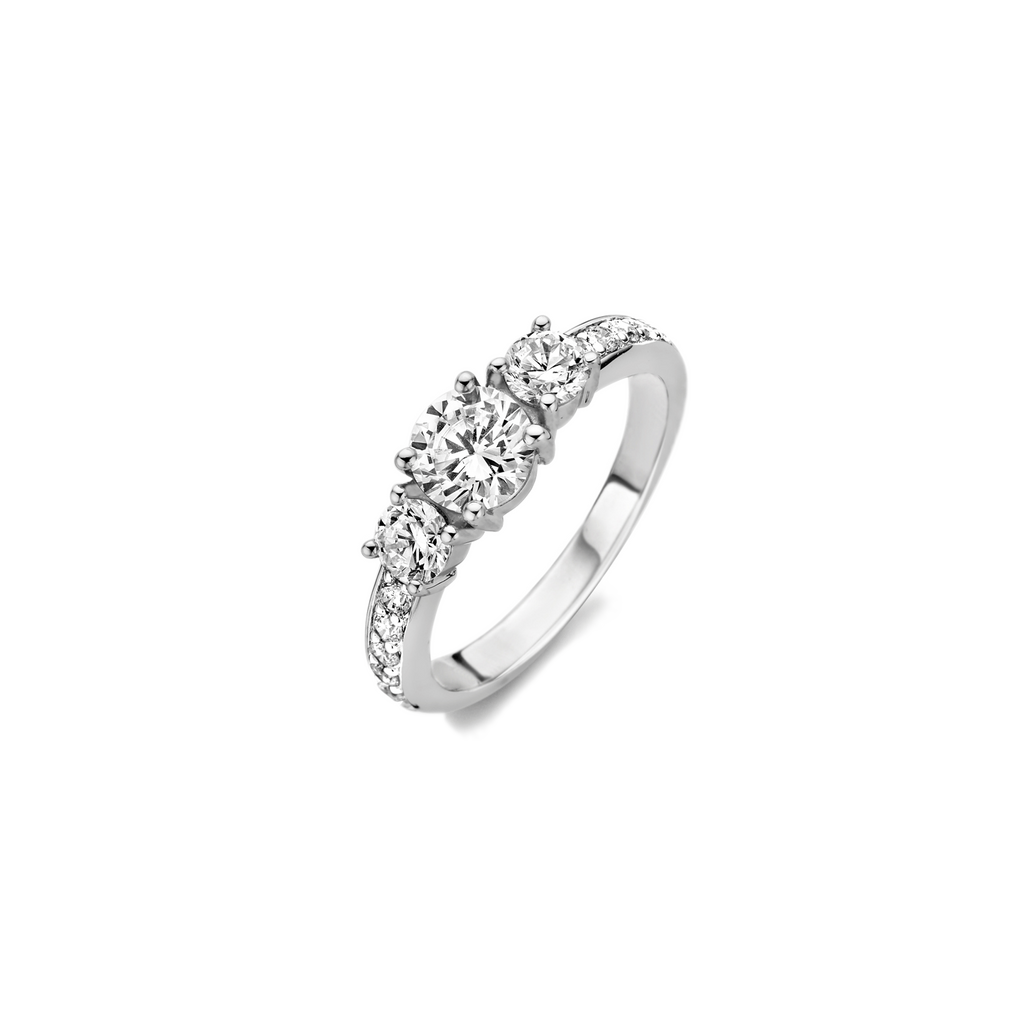 Sentio Rings Classic Triple Zirconia Ring – TI SENTO