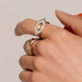 Zirconia Cosmic Ring