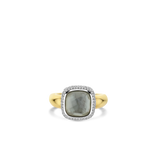 Light Grey Cushion Ring