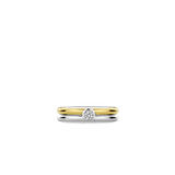 Double Ring with stone