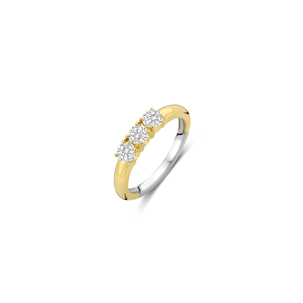 Sentio Rings Classic Triple Zirconia Ring – TI SENTO