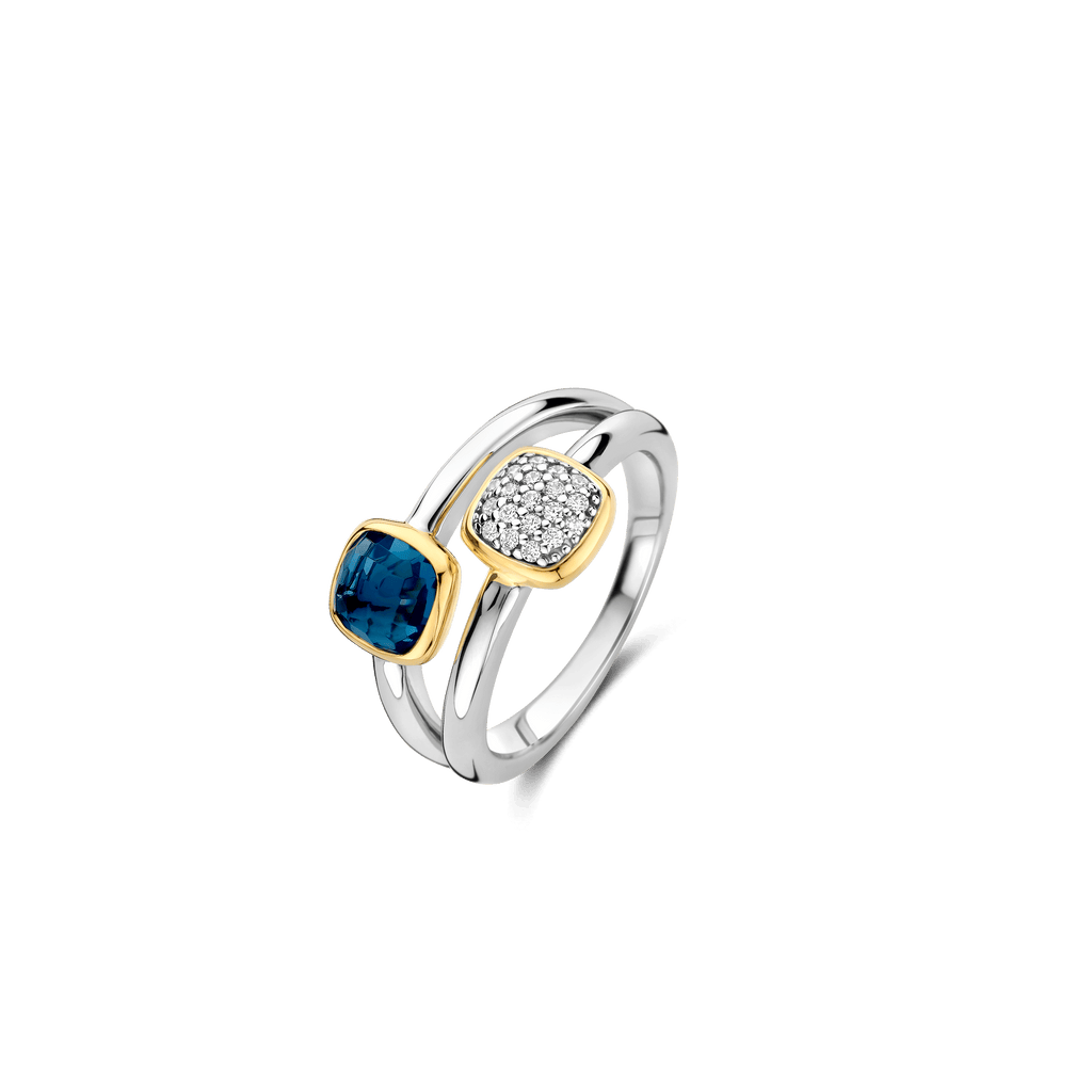 Double Cushion Zirconia Ring – TI SENTO