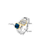 Double Cushion Zirconia Ring