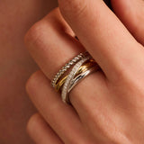 Structured Zirconia Crossover Ring