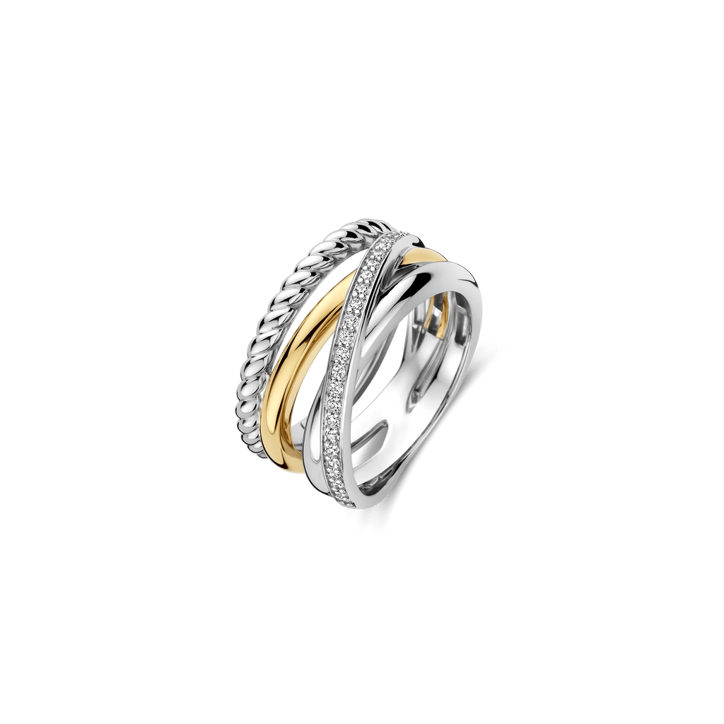Structured Zirconia Crossover Ring – TI SENTO