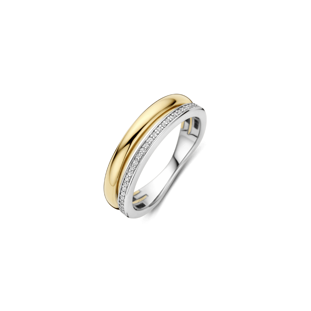 Sentio Rings Zirconia Double Ring – TI SENTO