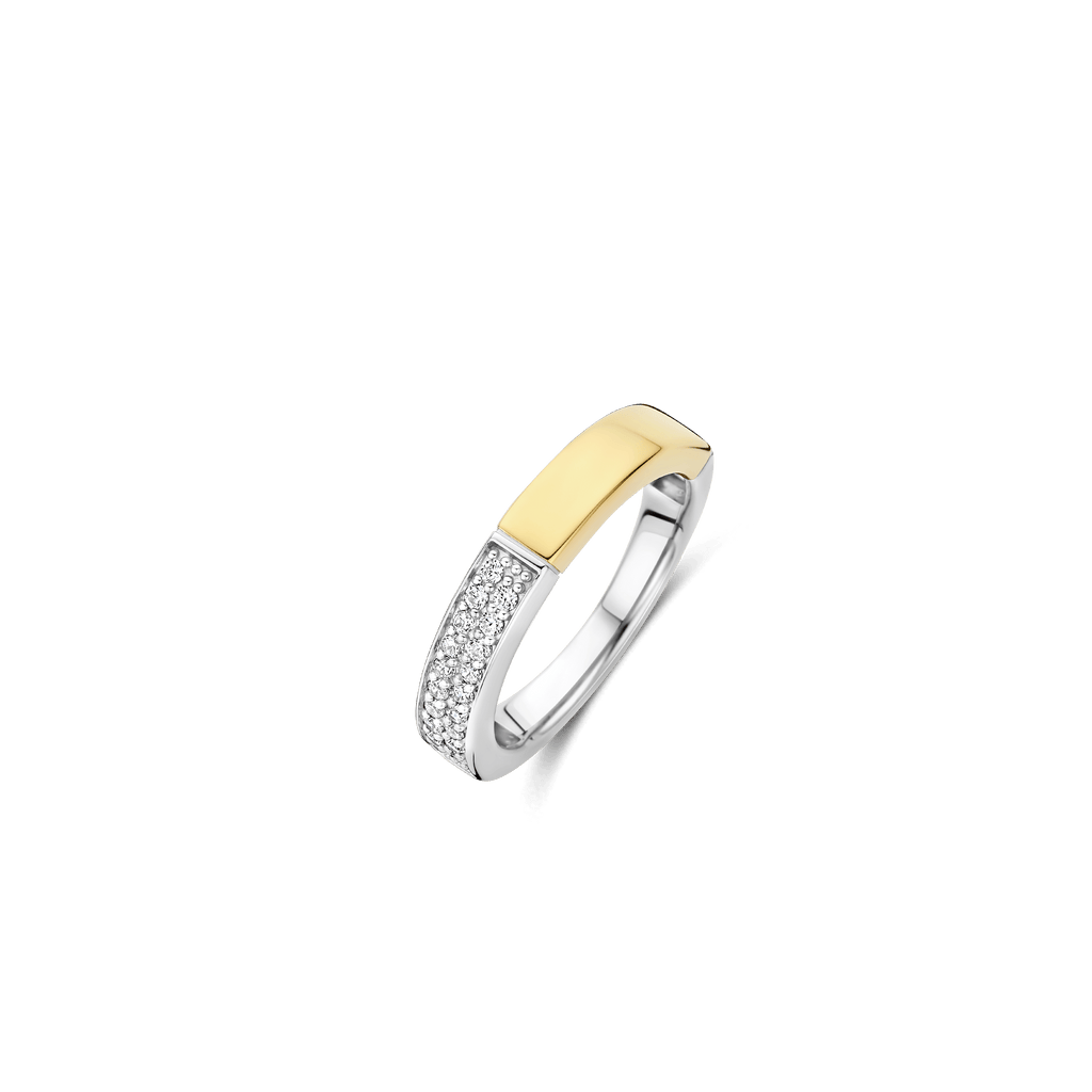 Sentido Jewelry Rings Contrast Zirconia Ring – TI SENTO
