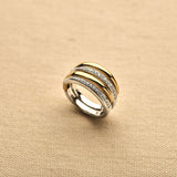 Bold Zirconia Layered Ring