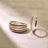Tricolor Zirconia Ring