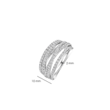 Stardust Zirconia Crossover Ring - M model