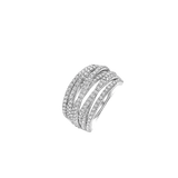 Stardust Zirconia Crossover Ring - L model
