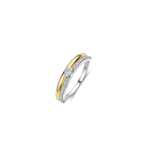 Classic Contrast Zirconia Ring