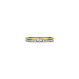 Classic Contrast Zirconia Ring