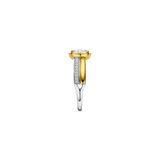 Double Band Zirconia Ring Gold Vermeil