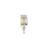 Triple Band Round Double Zirconia Ring