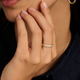 Tennis Ring Gold Vermeil