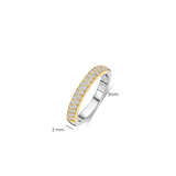 Tennis Ring Gold Vermeil