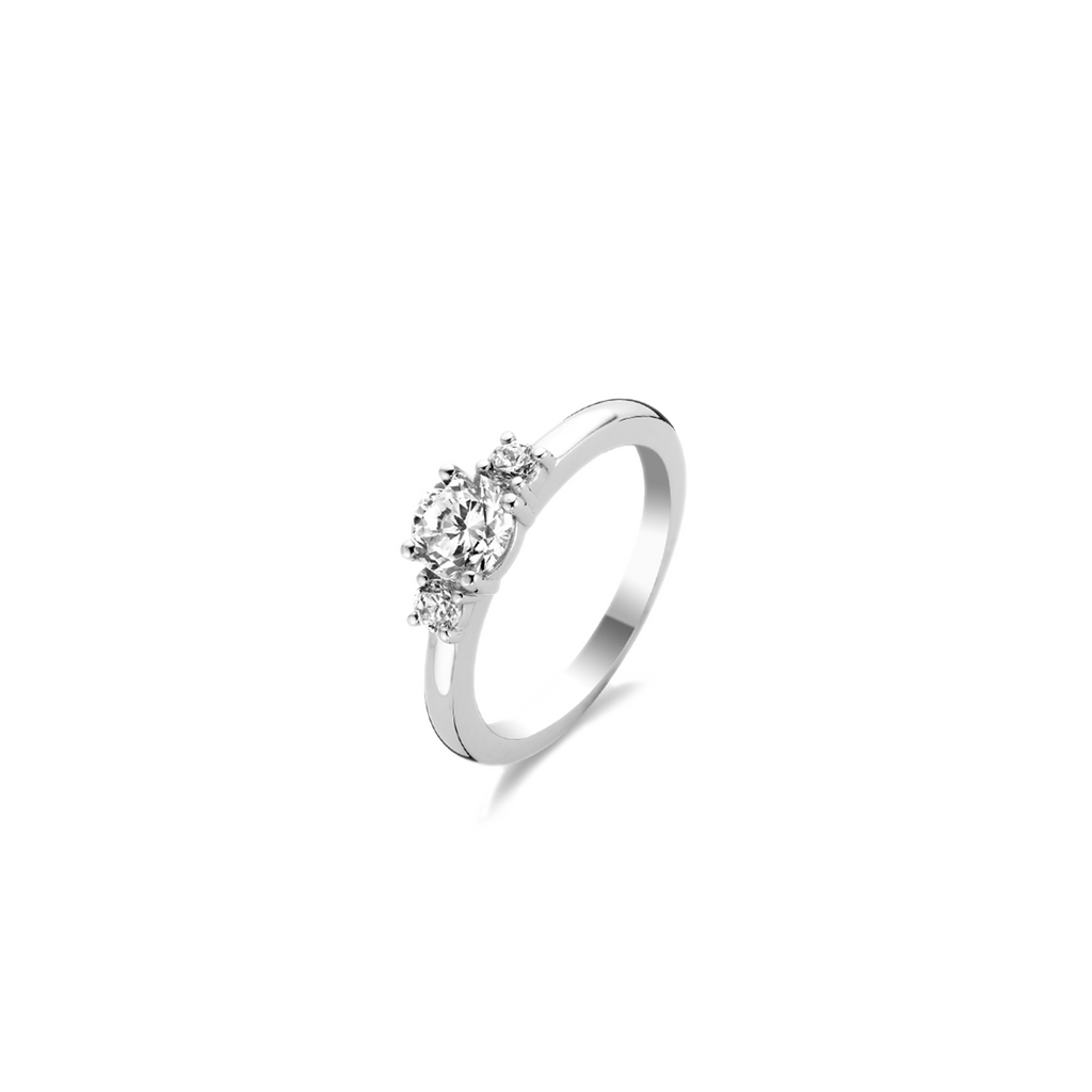 Classic Triple Zirconia Ring – TI SENTO