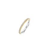 Thin Zirconia Ring Gold Vermeil