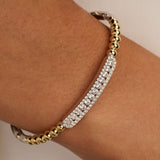 Beaded Pavé Bangle