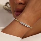 Beaded Pavé Bangle