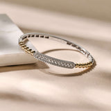 Beaded Pavé Bangle