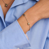 Bicolor Cross Bracelet
