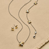 Bicolor Cross Bracelet