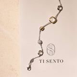 Pearl Cushion Charm Bracelet