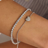 Zirconia Heart Bracelet
