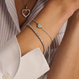 Zirconia Heart Bracelet