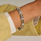 Vintage Zirconia Chain Bracelet