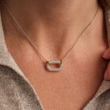 Signature Open Zirconia Necklace