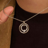 Zirconia Circle Necklace