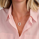 Classic Soft Oval Zirconia Necklace