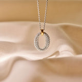 Classic Soft Oval Zirconia Necklace