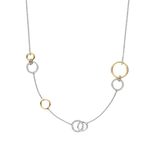 Connected Circle Charm Necklace