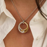 Connected Zirconia Necklace