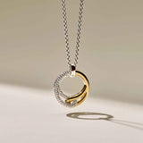 Connected Zirconia Necklace