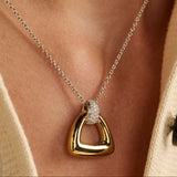 Open Triangle Vintage Necklace