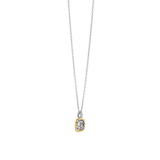 Grey Zirconia Cushion Necklace