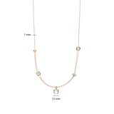 Layered Cushion Necklace