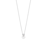 Zirconia Pearl Necklace