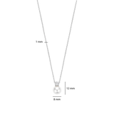 Zirconia Pearl Necklace