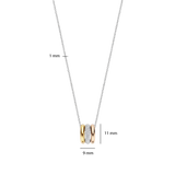 Tricolor Triple Circle Zirconia Necklace