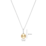 Icon Pearl Necklace Champagne