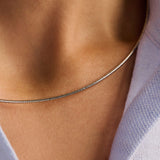 Round Silver necklace