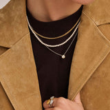 Classic Round Zirconia Necklace