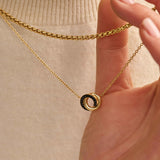 Forever Connected Black Zirconia Necklace