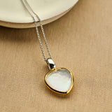 Pearl Heart Necklace with pendant